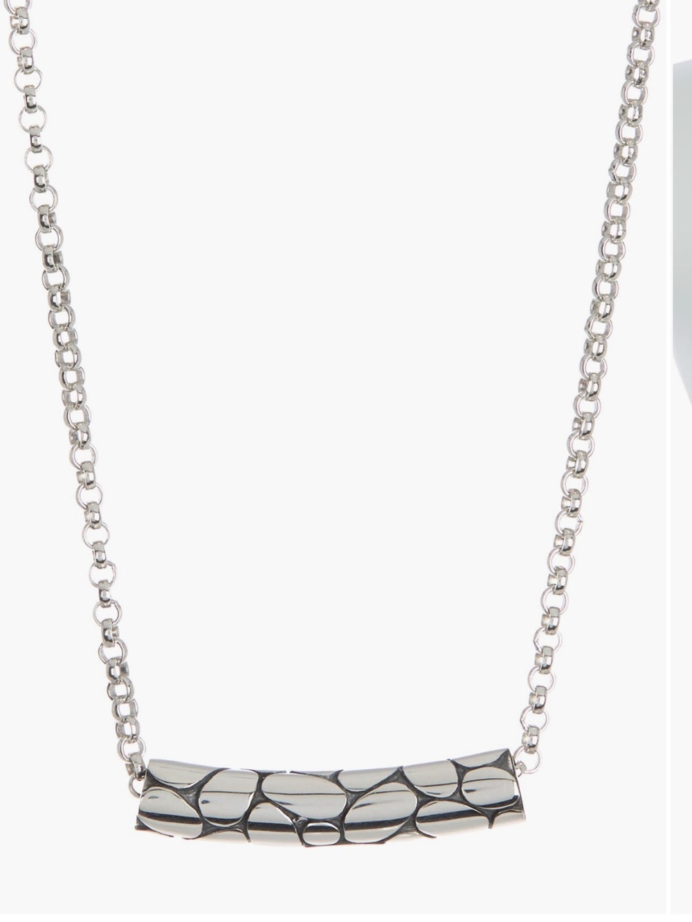 NWT John Hardy sterling silver kali necklace. Adjustable slide closure